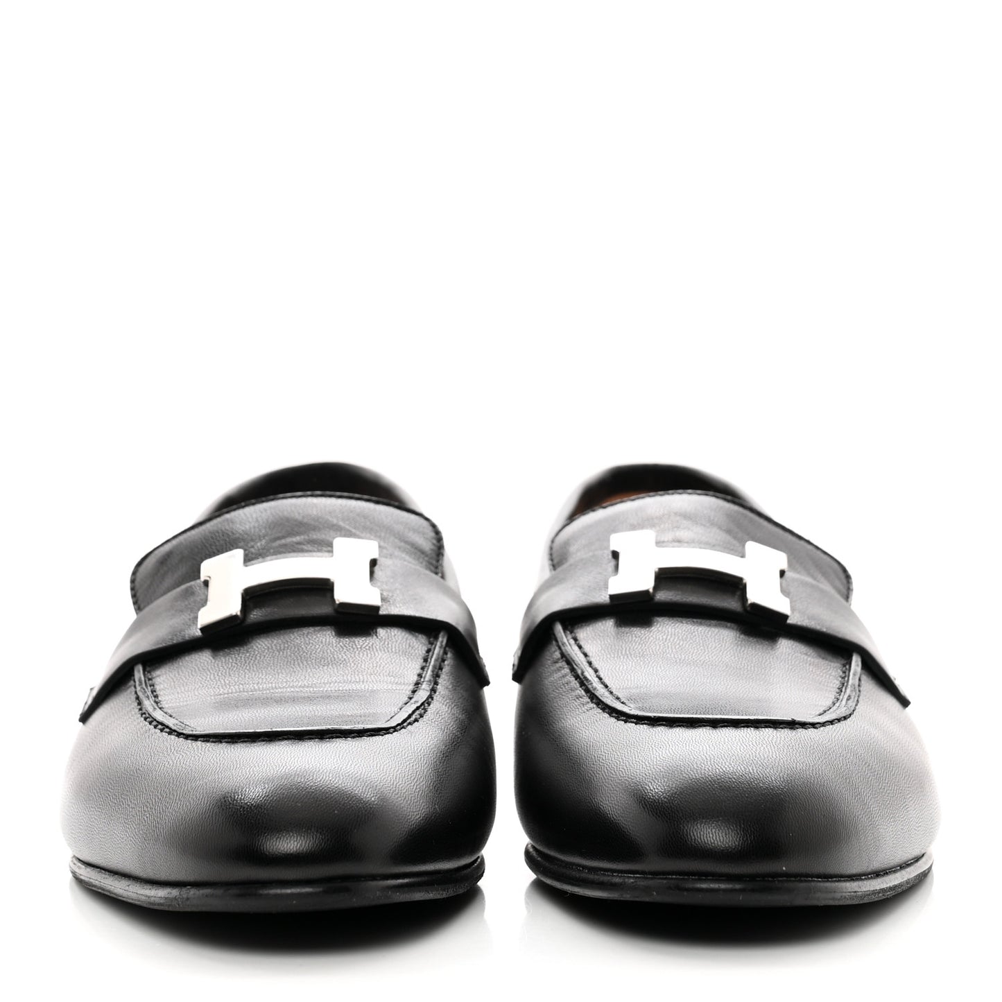 Goatskin Womens Paris Loafers 40 Black