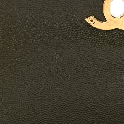 Chanel Caviar Quilted Coco First Flap Khaki 8 of 12