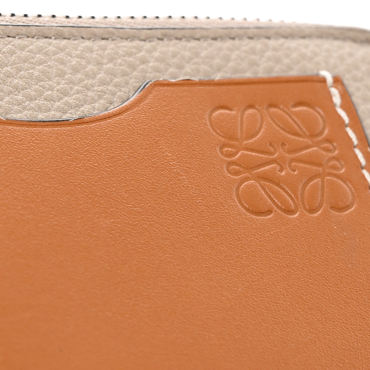Loewe Soft Grained Calfskin Coin Card Holder Light Oat Honey 10 of 15