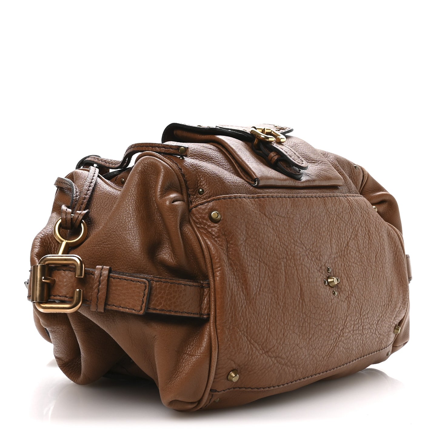 Calfskin Paddington Front Pocket Tote Muscade