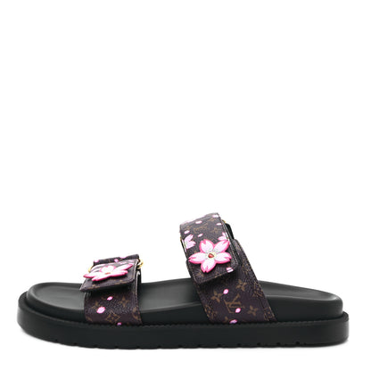 Louis Vuitton LV X TM Monogram LV Sunset Flat Comfort Mule 37 Sakura Brown 1 of 10