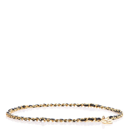 Chanel Lambskin Chain CC Medallion Belt Black Gold 1 of 6