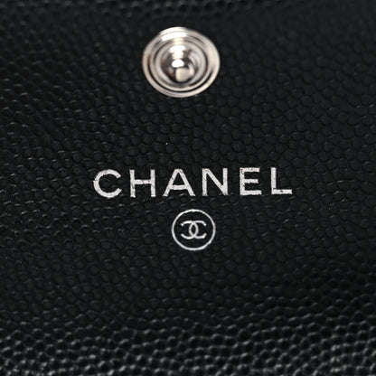 Chanel Caviar Quilted Boy Flap Card Holder Black 6 of 10