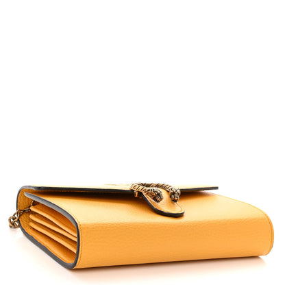 Gucci Calfskin Garden Dionysus Chain Wallet Yellow 4 of 9