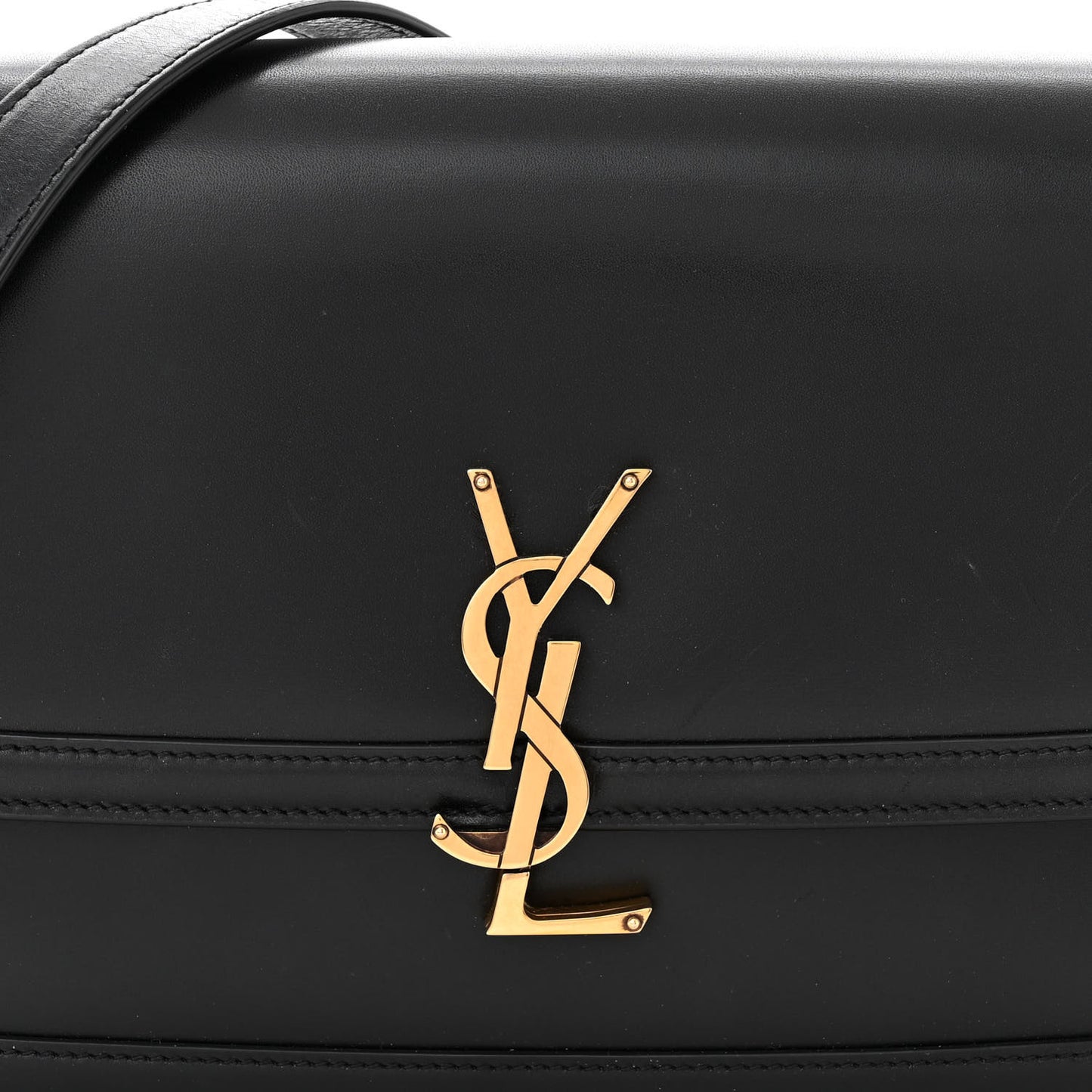 Box Calfskin Monogram Medium Solferino Satchel Black