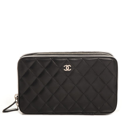 Chanel Lambskin Quilted Jewelry Case Black 1 of 8
