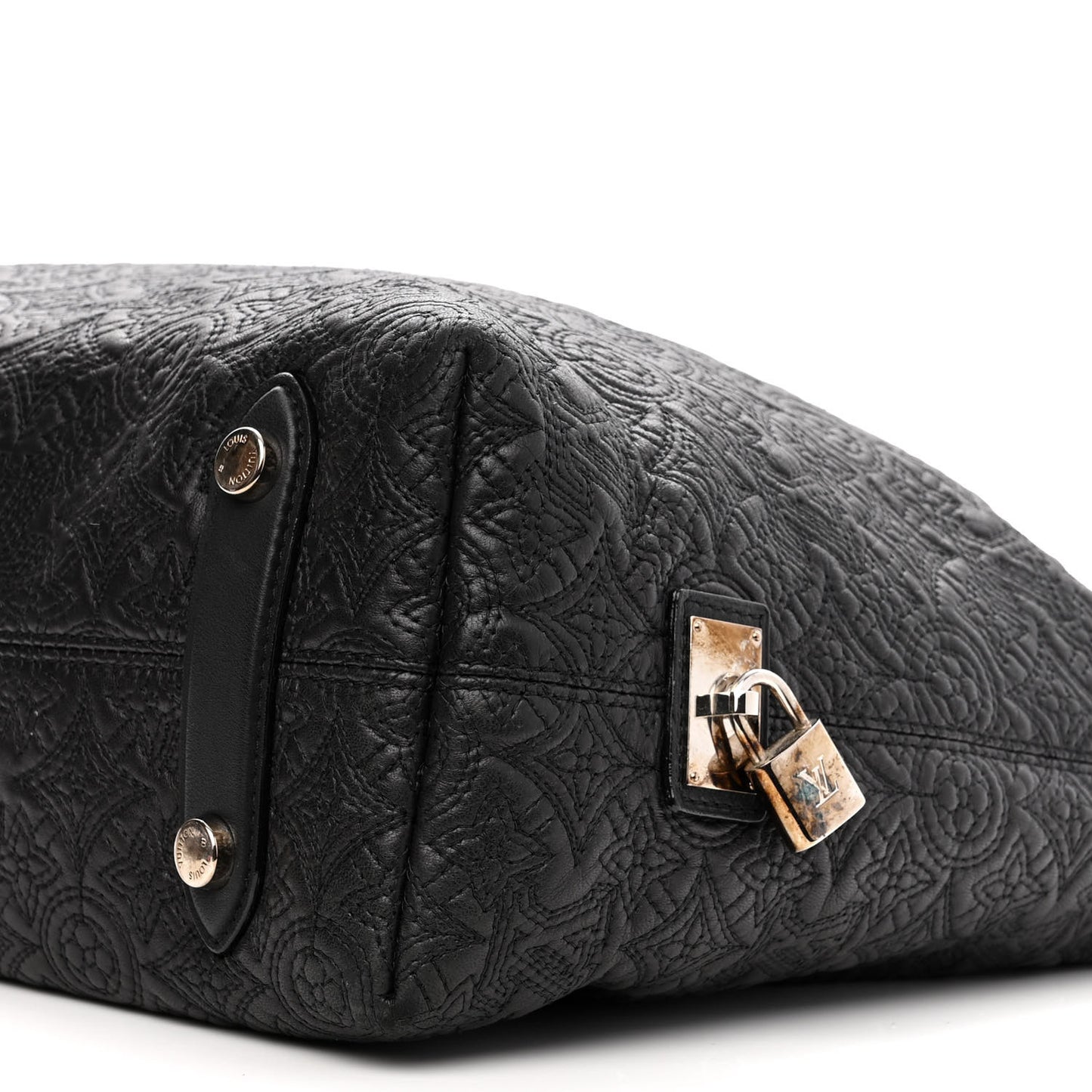 Monogram Lambskin Antheia Hobo PM Black