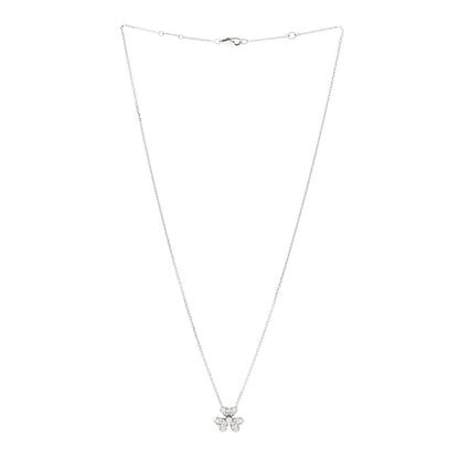 Van Cleef & Arpels 18K White Gold Diamond Mini Frivole Pendant Pave Necklace 3 of 5