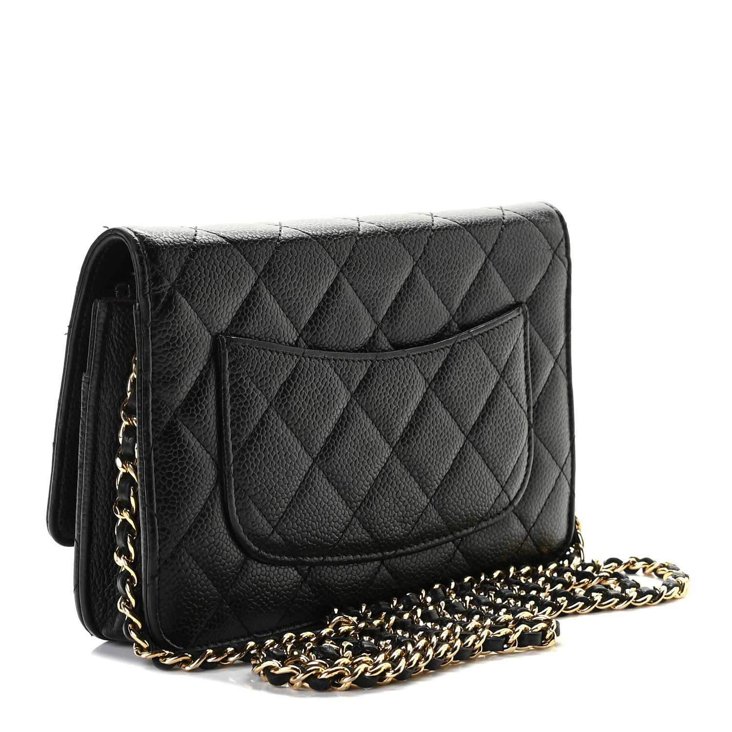 Chanel Caviar Quilted Wallet On Chain WOC Black 3 of 9