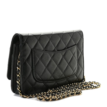 Chanel Caviar Quilted Wallet On Chain WOC Black 3 of 9