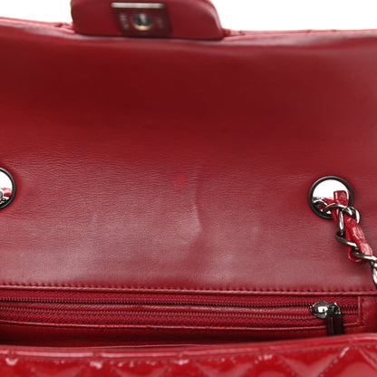 Chanel Patent Calfskin Quilted Mini Rectangular Flap Red 14 of 23