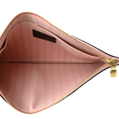 Louis Vuitton Damier Ebene Neverfull MM GM Pochette Rose Ballerine 5 of 9