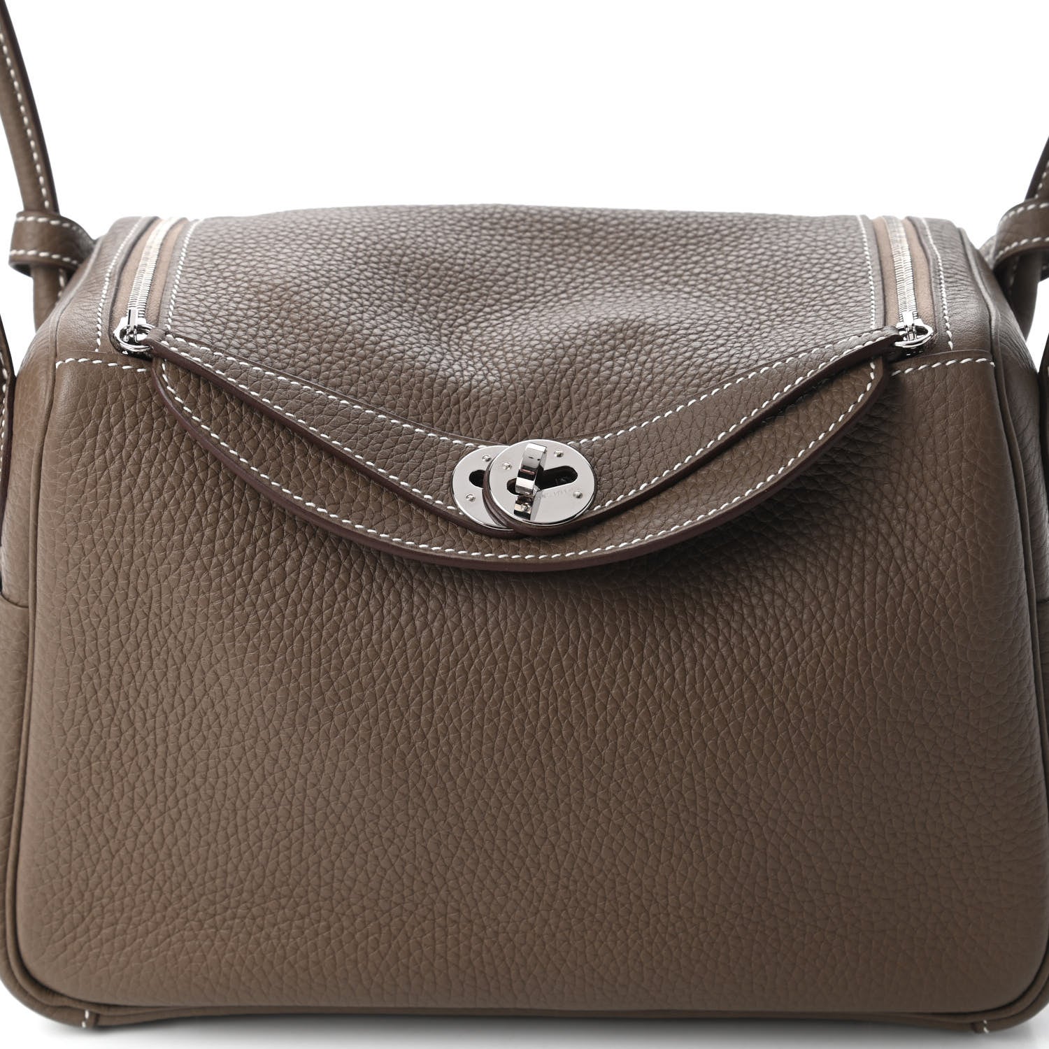 Hermes Taurillon Clemence Lindy 26 Etoupe 9 of 10