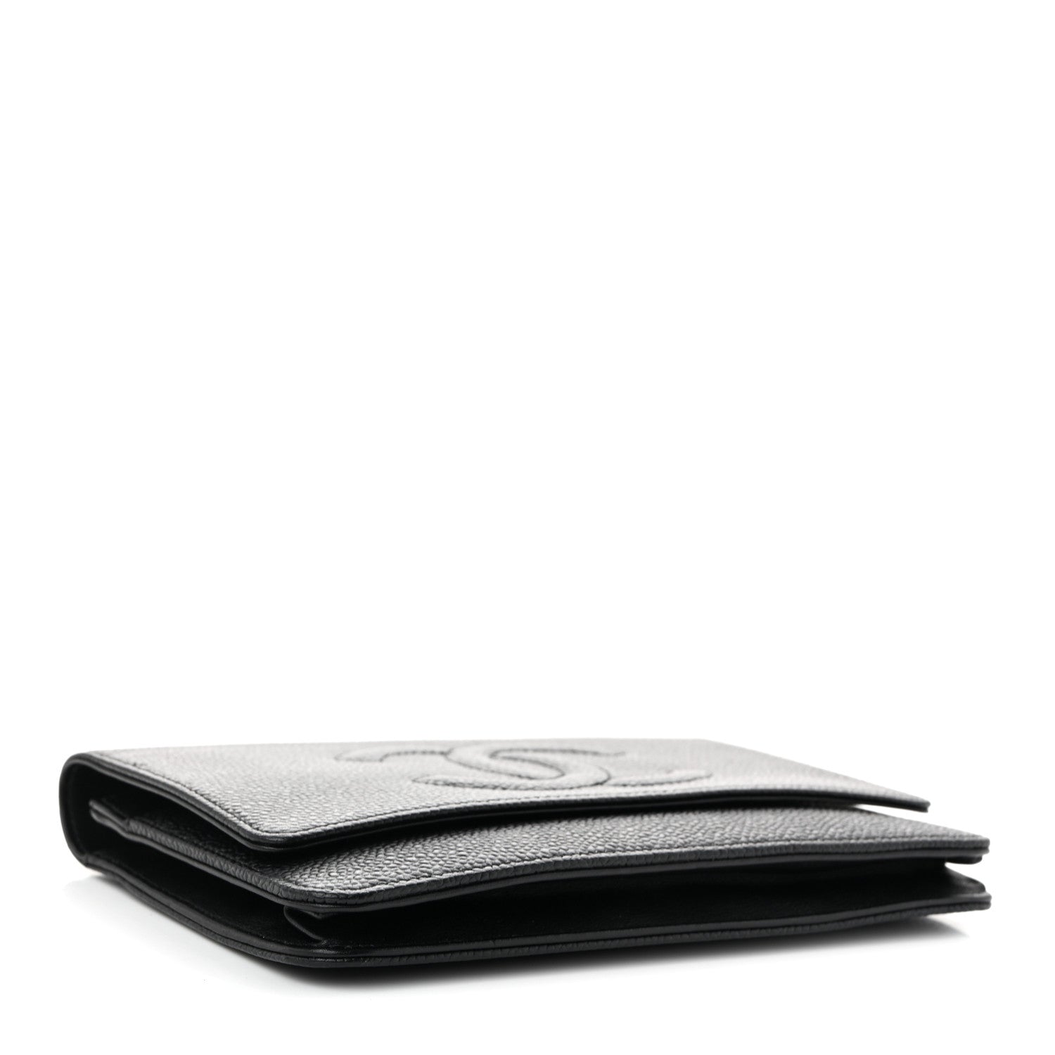 Chanel Caviar Timeless CC Wallet On Chain WOC Black 4 of 11