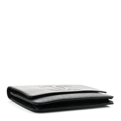 Chanel Caviar Timeless CC Wallet On Chain WOC Black 4 of 11
