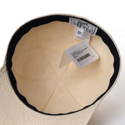 Hermes Panama Straw Mens Riley Cap 57 Naturel 4 of 4