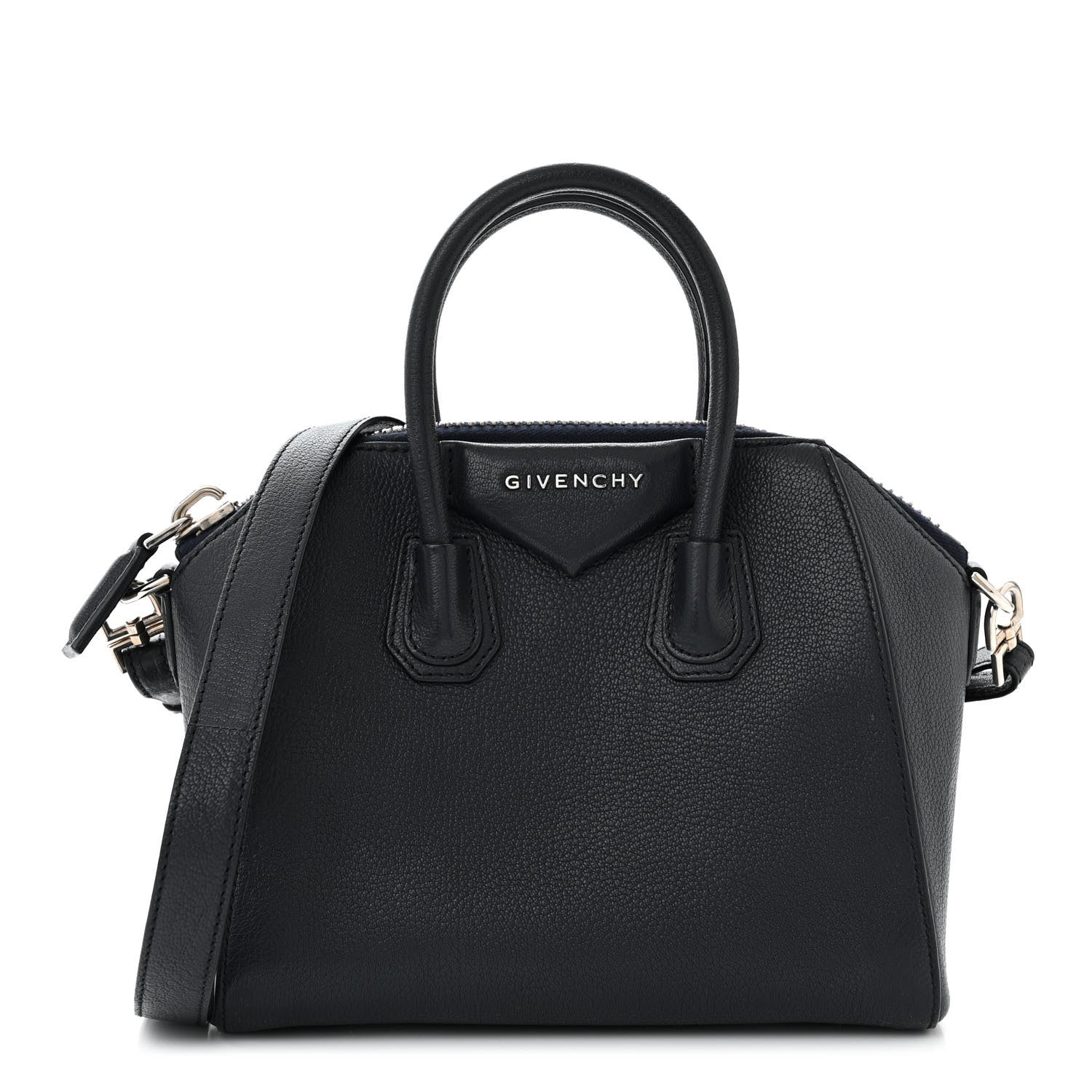 Givenchy Sugar Goatskin Mini Antigona Navy 1 of 10