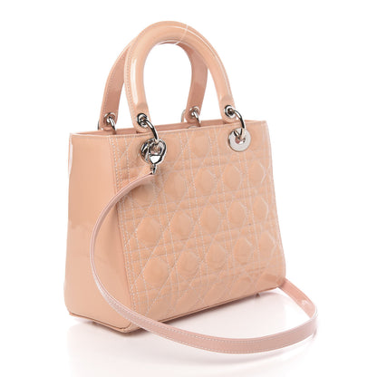 Christian Dior Patent Cannage Medium Lady Dior Pale Pink 3 of 16