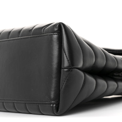 Saint Laurent Calfskin Y Quilted Monogram Medium Loulou Chain Satchel Black 18 of 25