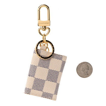 Louis Vuitton Damier Azur Kirigami Pouch Bag Charm Key Holder 2 of 3