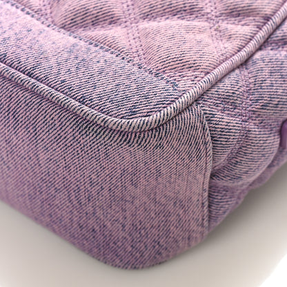 Saint Laurent Denim Quilted 80's Vanity Bag Bleached Lilac 8 of 8