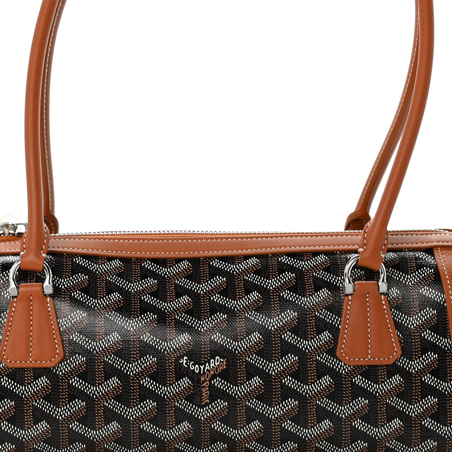 Goyard Goyardine Bonbonniere Bag Black Gold 7 of 9