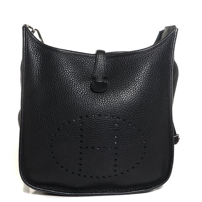 Hermes Taurillon Clemence Evelyne III PM Black 1 of 16