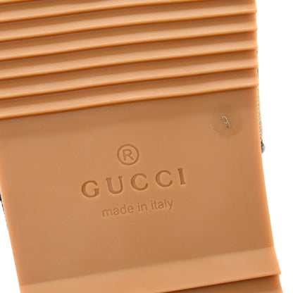 Gucci Canvas GG Monogram Mens Slide Sandals 9 Beige 7 of 10