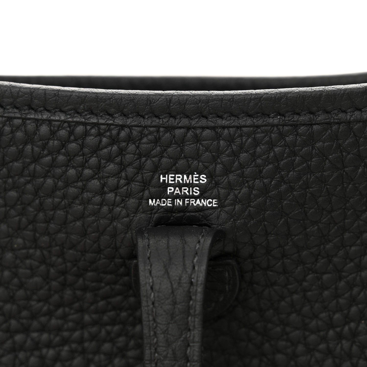 Hermes Taurillon Clemence Evelyne TPM Black 6 of 11