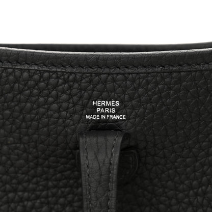 Hermes Taurillon Clemence Evelyne TPM Black 6 of 11