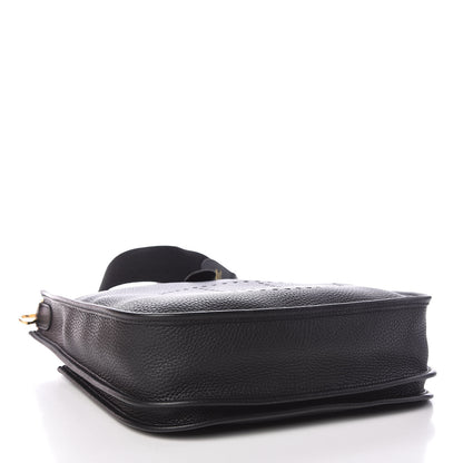 Hermes Taurillon Clemence Evelyne III PM Black 4 of 10