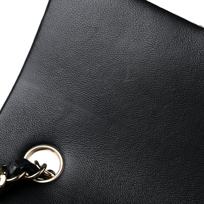 Chanel Lambskin Quilted Mini Rectangular Flap Black White 11 of 11