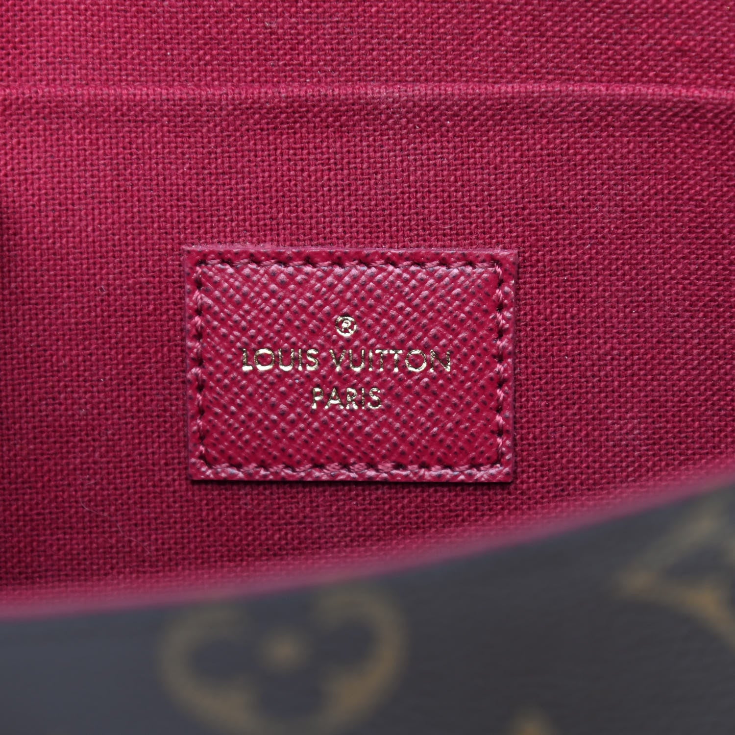 Louis Vuitton Monogram Pochette Felicie Chain Wallet Fuchsia 6 of 8