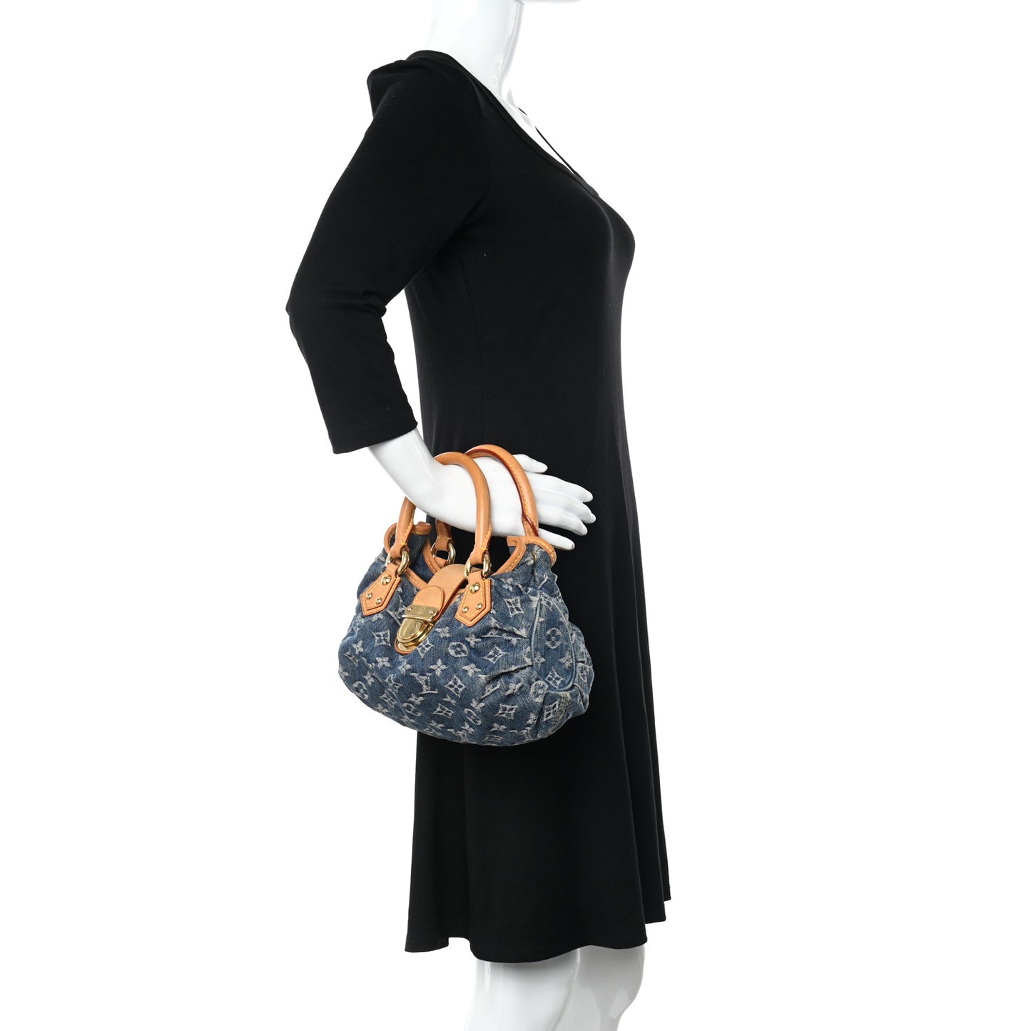 Monogram Denim Pleaty Blue