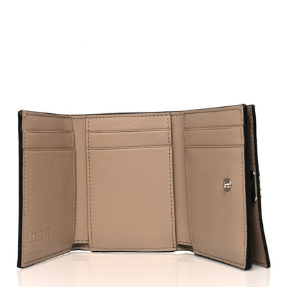 Loewe Pebble Grain Calfskin Anagram Small Vertical Wallet Sand 5 of 9