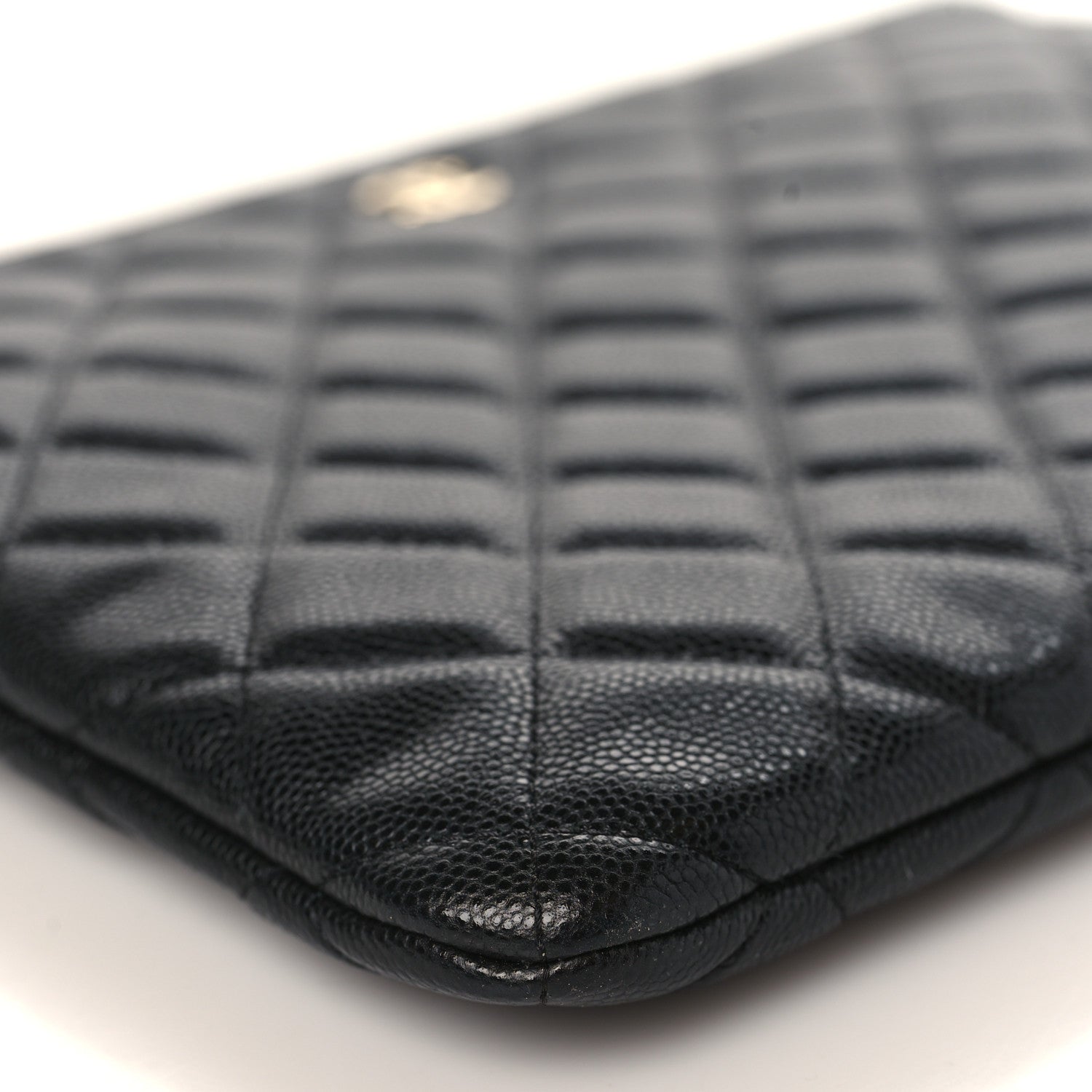 Chanel Caviar Quilted Medium Cosmetic Case Black 8 of 9