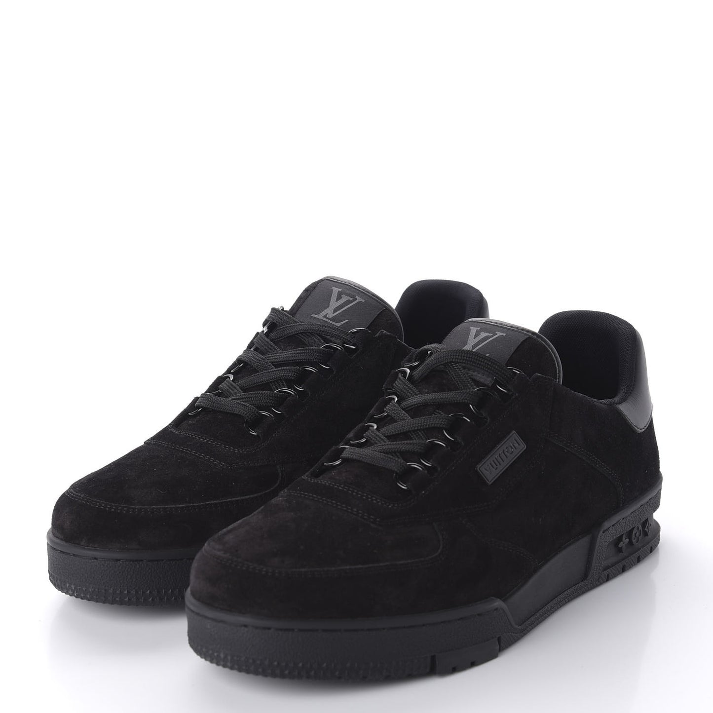 Suede Uniform Sneakers 8.5 Black
