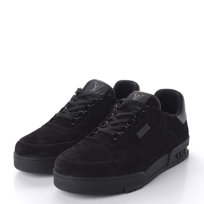 Louis Vuitton Suede Uniform Sneakers 8.5 Black 3 of 8