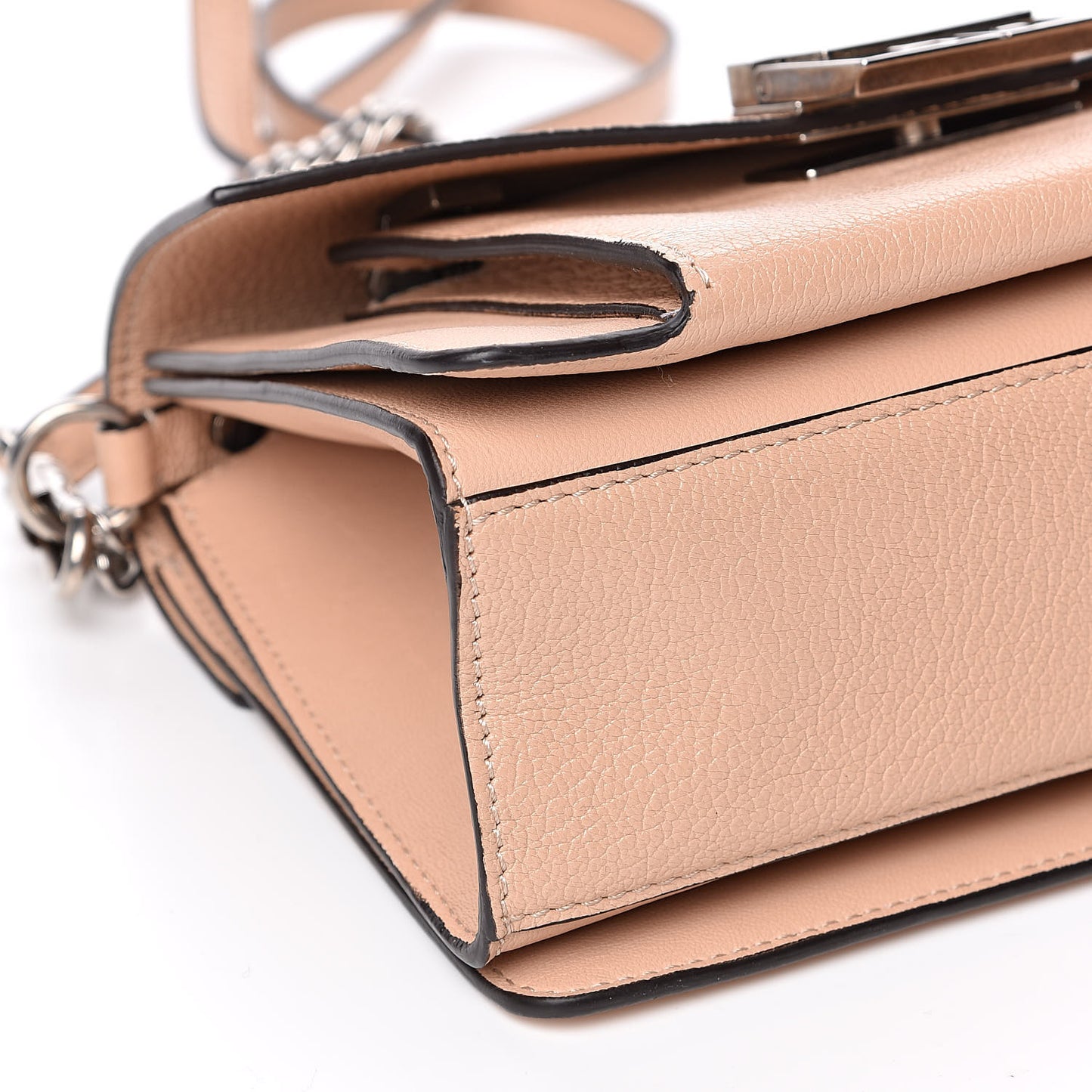 Goatskin Small GV3 Shoulder Bag Powder