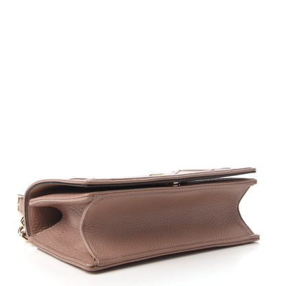 Christian Dior Grained Calfskin Small Diorama Flap Bag Taupe 4 of 11