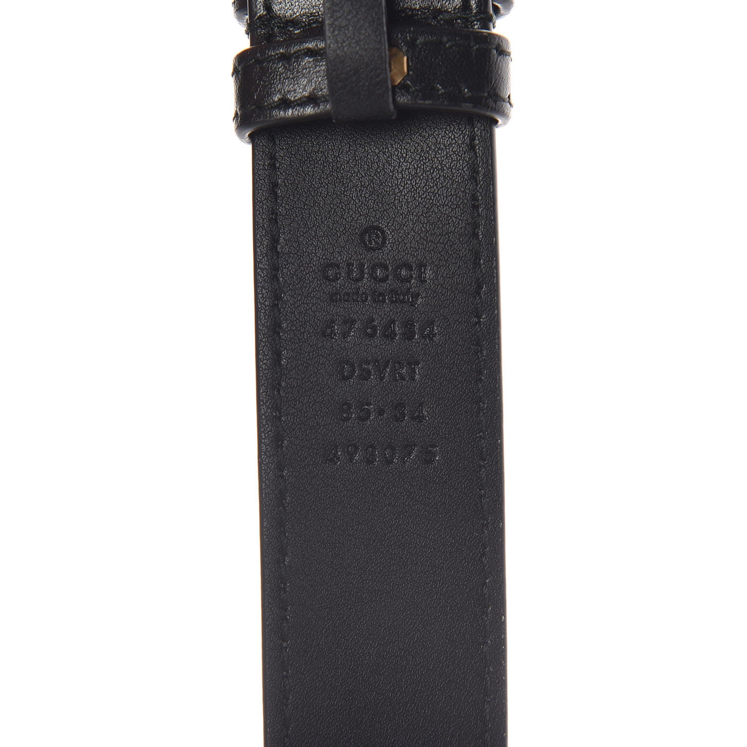 Gucci Calfskin Matelasse GG Marmont Belt Bag 85 34 Black 10 of 14