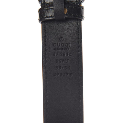 Gucci Calfskin Matelasse GG Marmont Belt Bag 85 34 Black 10 of 14