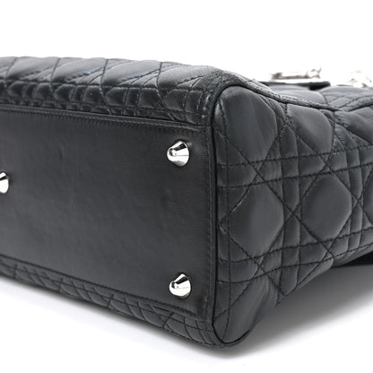 Christian Dior Lambskin Cannage Large Lady Dior Black 10 of 10
