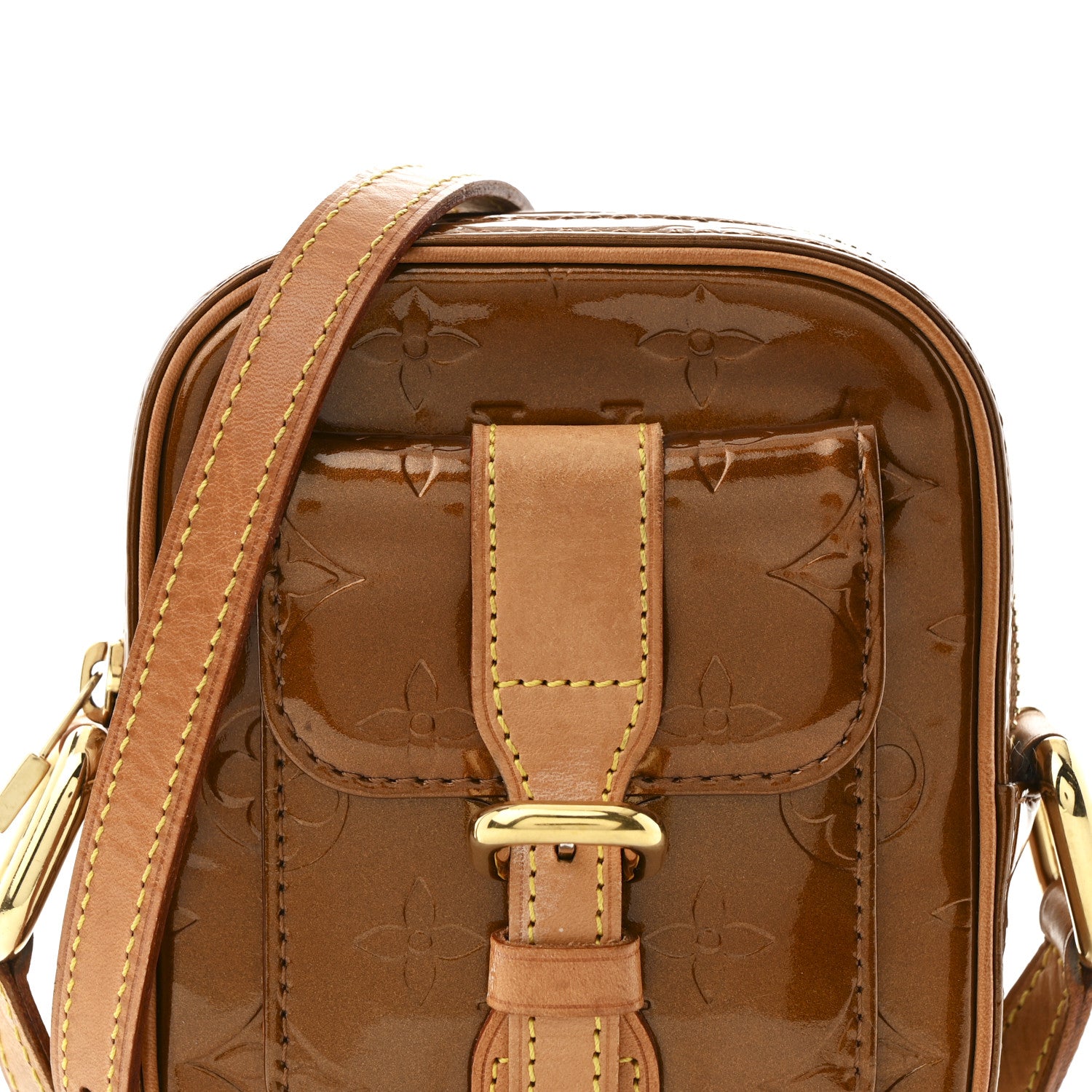 Louis Vuitton Vernis Christie PM Bronze 7 of 9