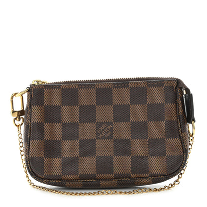 Louis Vuitton Damier Ebene Mini Pochette Accessories 1 of 9