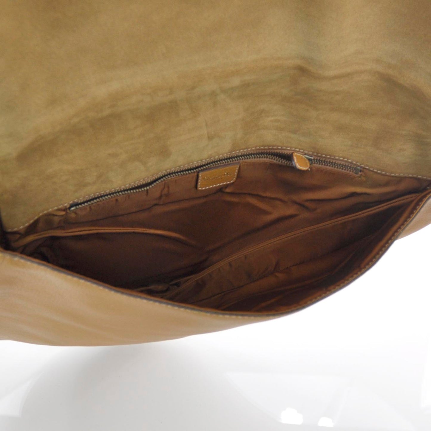 Leather Baudrier Saddle Bag Tan