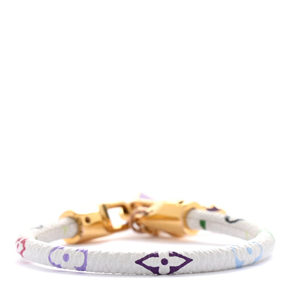 Louis Vuitton Monogram Multicolor Luck It Bracelet 19 White 3 of 5