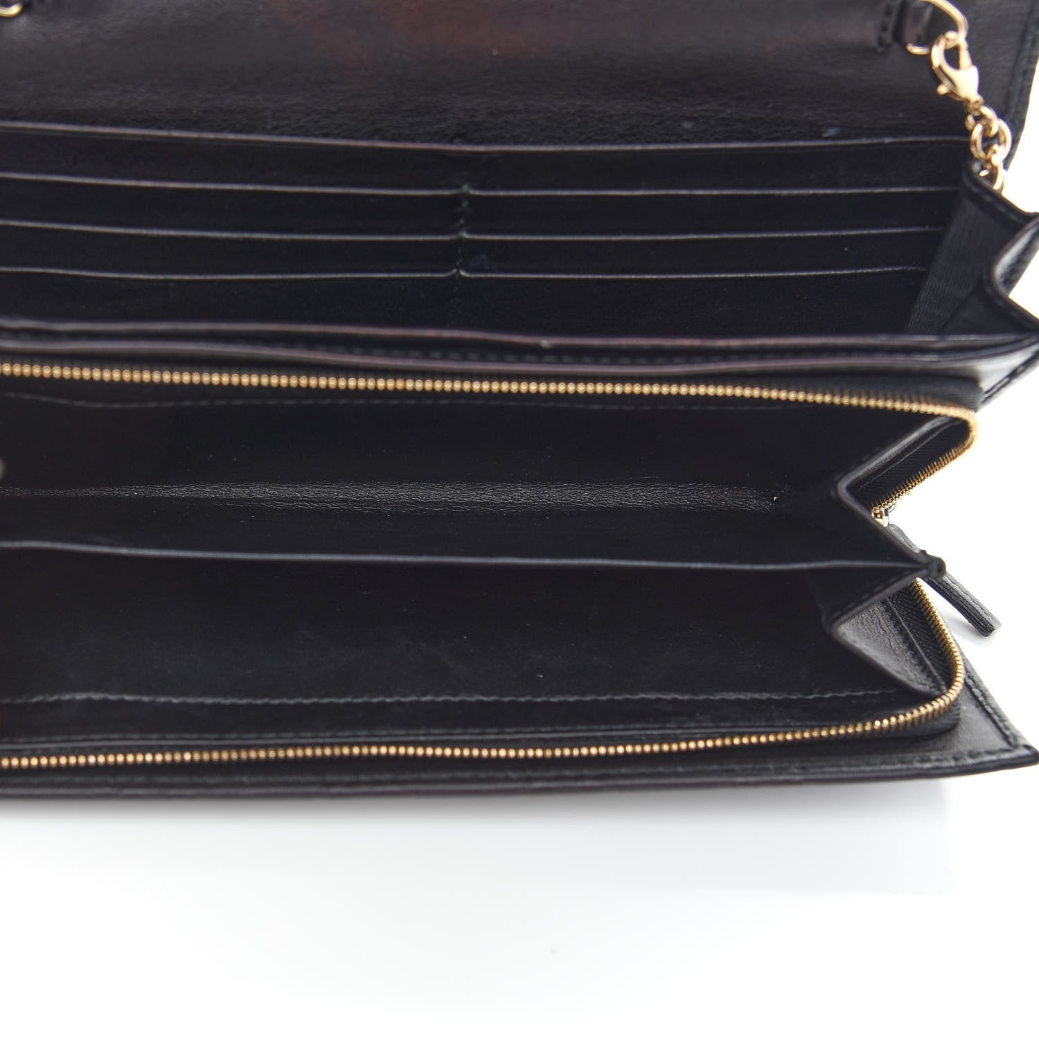 Gucci Soft Microguccissima Dice Chain Wallet Black 4 of 9