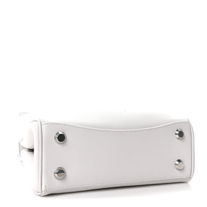 Balenciaga Natural Smooth Calfskin Mini Rodeo Top Handle Handbag Optic White 4 of 10