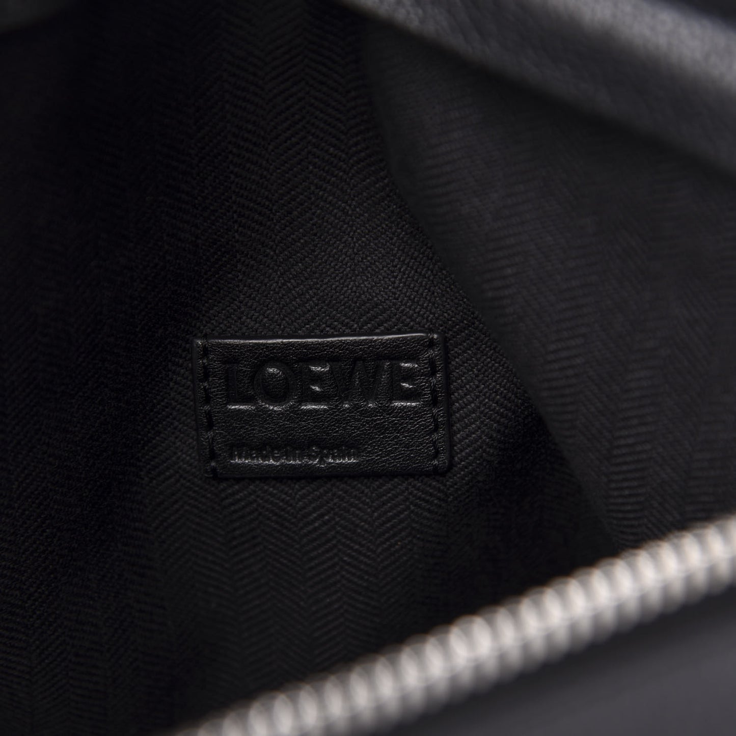 Calfskin T Pouch Bag Black